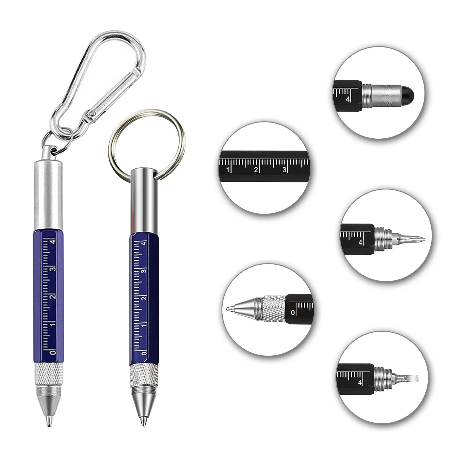 Aangepaste Multifunctionele Stylus Pen Tool Plastic Metalen Touch Balpen Voor Cadeau Promotie Met Aangepaste Logo