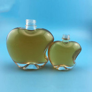 Usine en gros clair vide pour pomme forme 500ml 450ml bouteille de vin en verre pour tequila emballé dans des cartons - Product Image 3