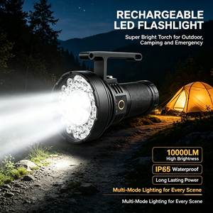 STARYNITE F31 Torcia LED ad Alta Luminosità Ricaricabile USB Impermeabile Torcia Tattica Portatile per EDC e Campeggio - Product Image 3