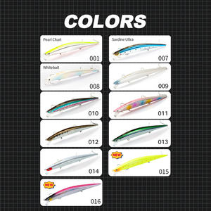 Leurre de pêche en gros 175mm 34g, leurre minnow coulant, appât dur, leurre artificiel, wobbler, appât <span class=keywords><strong>pour</strong></span> <span class=keywords><strong>la</strong></span> pêche au bar - Product Image 5