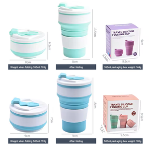 Botella de Agua Deportiva Plegable de Silicona Libre de BPA, Botella de Agua Plegable de Silicona de 400 ml a Prueba de Fugas para Viajes y Gimnasio - Product Image 5