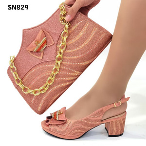 2022 ultime <span class=keywords><strong>scarpe</strong></span> italiane Inmyshop e Set di borse da donna <span class=keywords><strong>con</strong></span> tacchi alti africani <span class=keywords><strong>scarpe</strong></span> da festa nigeriane e borsa blu in borse - Product Image 5