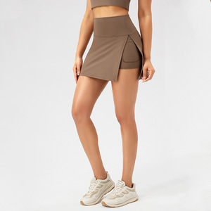Aoyema النساء الصيف تجريب الزي مكافحة إفراغ الجوارب المدمج في Skort اليوغا السراويل اللباس Leggins التنورات - Product Image 1