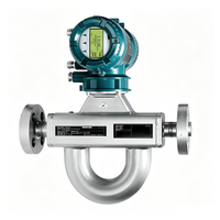 Débitmètre massique Coriolis à bride en U ROTAMASS DN15-50, transmetteur de débit massique haute précision pour eau/gaz/huile