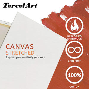 Tavola per pittura a olio con pigmenti primari personalizzati tela allungata con cornice bianca per dipingere tela da 16x20 pollici - Product Image 2