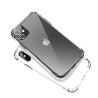 Coque de téléphone transparente souple antichoc QY Luxury Street Fashion en TPU pour iPhone 15/14/13/12/11 Pro Max avec support de téléphone, échantillon gratuit