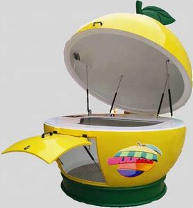 Portatile Arancione in Fibra di Vetro di Summerhouse Alta Frutta Cibo Chiosco Rimorchio per il caffè di limonata per uso esterno nuovo padiglione - Product Image 5