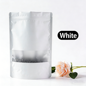 Sachet d'emballage alimentaire en aluminium mat givré avec fermeture éclair, pour légumes lyophilisés, qualité alimentaire, type sachet de thé - Product Image 3