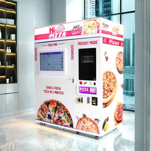 ホットセール中のピザ自動販売機、全自動高速ホットフードピザ自動販売機、中国からの輸入自動販売機 - Product Image 3