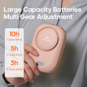 พัดล<span class=keywords><strong>ม</strong></span>คล้องคอ Kinscoter <span class=keywords><strong>แบ</strong></span>ตเตอรี่ 2000mah พัดล<span class=keywords><strong>ม</strong></span>ระบายควา<span class=keywords><strong>ม</strong></span>ร้อนขนาดเล็ก<span class=keywords><strong>แบ</strong></span>บพกพา ชาร์จซ้ำได้ ไม่มีใบพัด แขวนเอวได้ - Product Image 2