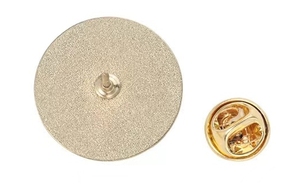 昇華ブランクメタルピンボタンシルバーゴールドラペルバッジ、DIYジュエリー用アルミニウムシート付き - Product Image 4
