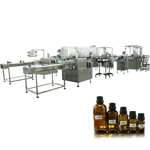 High Productivity Full-Automatic Baby Body Essential Oil Bottle Filling Capping Packing Cartoning Machine