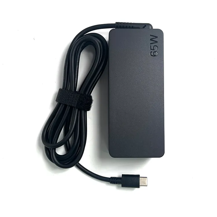 Pengisi daya Laptop tipe-c, 65W untuk Lenovo X1 S2 S3 T480 T490 X280 X390 E480 Ac adaptor daya Pin Usb