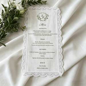 <span class=keywords><strong>Invito</strong></span> Matrimoniale Personalizzato Romantico in Pizzo Trasparente con Bordo in Pizzo, Inviti di Nozze di Lusso Fatti a Mano, Biglietti di Fidanzamento - Product Image 4