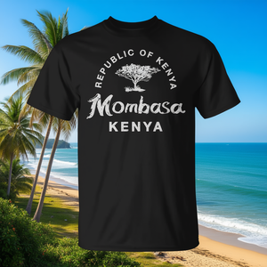Camiseta de la República de Kenia con la imagen de Mombasa, regalo cultural para viajeros - Product Image 3