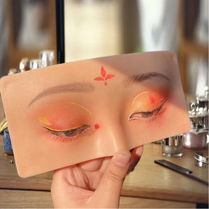 Tablero de Práctica de Maquillaje Facial con Ojos de Silicona 3D Realistas, Tono Oscuro Beige, para Práctica de Maquillaje de Cejas, Proveedor de Bajo Precio para Compras Mixtas - Product Image 5
