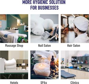 Toallas de baño desechables ligeras de alta calidad, algodón, viscosa, pulpa de bambú virgen, 100%, venta al por mayor - Product Image 5