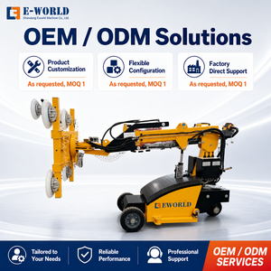 Lève-vitre entièrement motorisé 300kg/600kg à ventouse, mobile, électrique, inclinable, rotatif, pour la construction, à commande automatique, Marque - Product Image 1