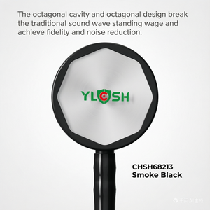 YLCSH CHSH68213 Stetoscopio di Lusso in Acciaio Inossidabile Nero Fumo, Strumento Diagnostico con Suono Nitido per Medici - Product Image 5