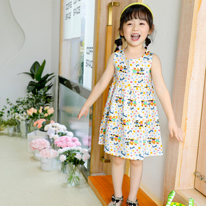 Bella <span class=keywords><strong>casa</strong></span> sull'albero vestito per bambini Baby principesse bambine 2024 estate nuovo vestito per bambini in puro cotone - Product Image 3