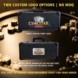 Nouveauté 2026 : Étui vide pour jetons <span class=keywords><strong>de</strong></span> <span class=keywords><strong>poker</strong></span>, 300 unités, en alliage noir mat, 46 cm <span class=keywords><strong>de</strong></span> long, rembourré et résistant aux chocs - Product Image 3