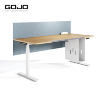 Bureau électrique moderne à hauteur de jambe extensible, table de travail assis-debout, double moteur, bureau réglable