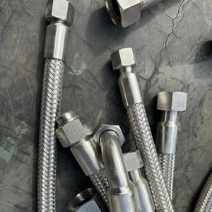 Tuyaux flexibles en acier inoxydable tressé ondulé Xinze, diamètre 8 mm, pour eau et vapeur, connecteurs de conduites à pression - Product Image 2