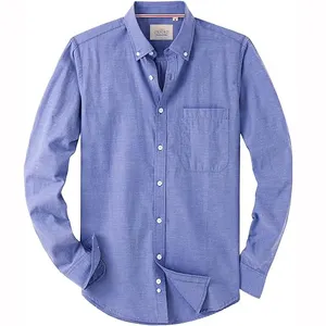 New Design Long Sleeve Men's Shirts Formal Work Shirt Modern Solid Comfortable Men's Shirts