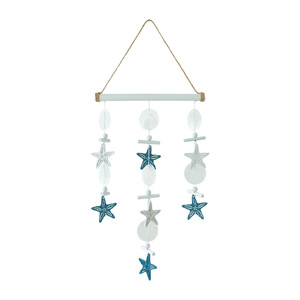 Mediterranean Style Wall Hanging Seashell Starfish Pendant Wind Chime Home Decor - Product Image 4