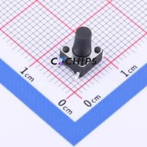 TS-KG02S-AT90F Tactile Switch SMD-4P,6x6mm Switch Single Pole Single Throw Round Button 2.5N Vertical Mount - Product Image 1