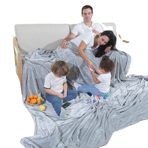 Couverture tricotée florale extra large personnalisée 100% polyester pour toute la <span class=keywords><strong>famille</strong></span> Style occidental surdimensionné pour chambre à coucher - Product Image 2