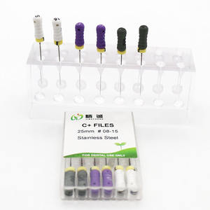 Diş C + dosyaları endodontik c-<span class=keywords><strong>pilot</strong></span> diş dosyaları paslanmaz çelik K dosyaları kök temizliği için kullanılan isteğe bağlı boyutlar - Product Image 3