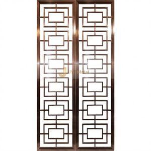 EX373 Custom Laser Cut Stainless Steel <b>Screen</b> Metal <b>Decorative</b> <b>Screen</b> Room Divider Partition <b>Decorative</b> - Product Image 4