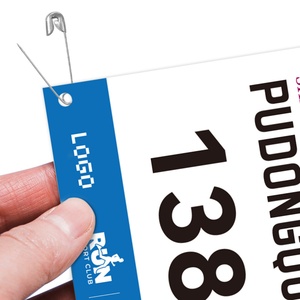 Waterproof Durable Eco-Friendly Quick Dry Athlete Bib Numbers Customized Color Logo Printable <b>Tyvek</b> <b>Paper</b> for Marathon Running - Product Image 1