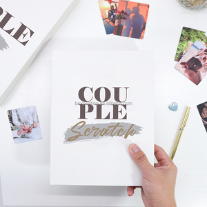 Coffret de livres à gratter personnalisés pour couples, avec couches à gratter imprimées, pour des soirées romantiques et amusantes, idées pour rendez-vous galants, avec outil inclus - Product Image 1