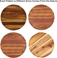 Acacia Wood 10 \ "Tragbarer faltbarer zweistufiger Lazy Susan Organizer für Küchen schrank Tisch Plattenspieler Küchenmöbel Organizer