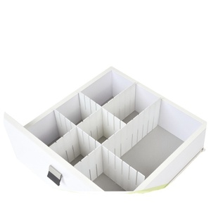 Smart design plastic separator organizer adjustable drawer divider
