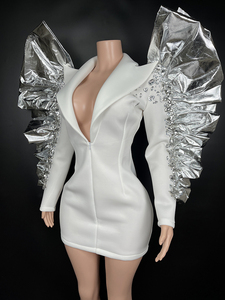 Abito <span class=keywords><strong>da</strong></span> sera a maniche lunghe con perline scintillanti abiti <span class=keywords><strong>da</strong></span> sera di lusso e moda abiti <span class=keywords><strong>da</strong></span> sera con paillettes <span class=keywords><strong>da</strong></span> donna - Product Image 5