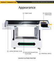 Impresora Plana UV de Inyección de Tinta A1 de 90*60cm para Cuero, Cajas de Embalaje, Botellas, Fundas de Teléfono, Madera, Metal, Vidrio, Plástico, Acrílico - Marca Sena