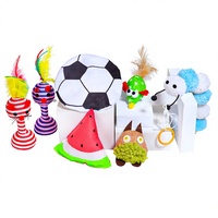 Jouet à mâcher en peluche pour chat avec plumes et papier froissé, jouet interactif pour animaux de compagnie pour jouer en intérieur