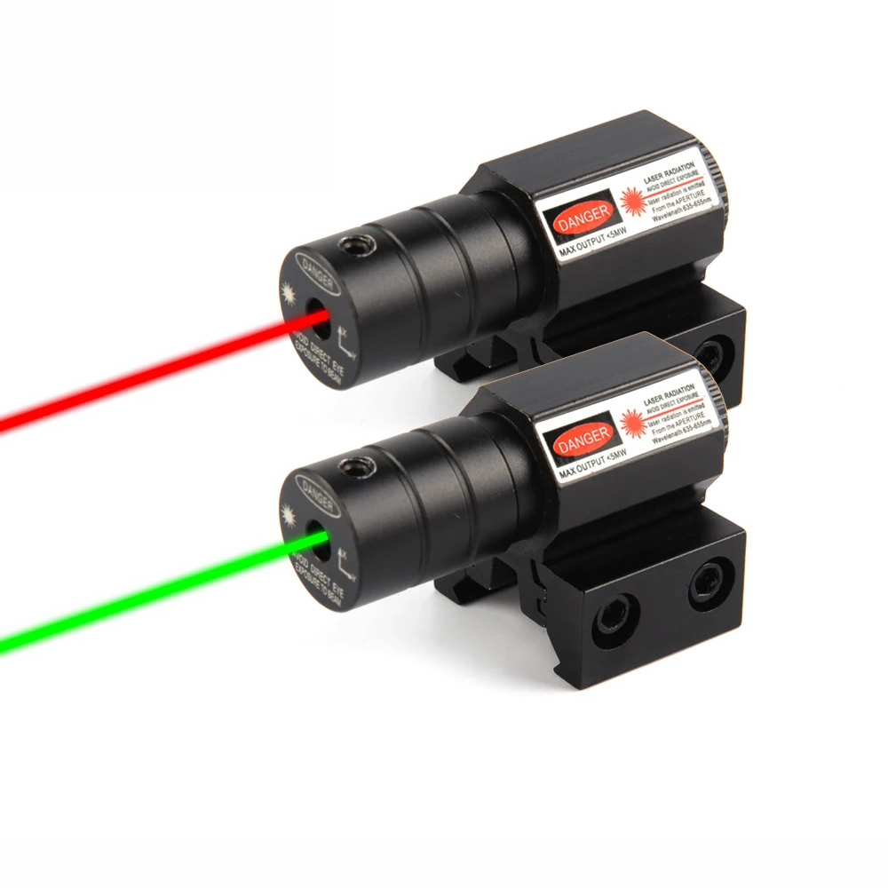 Laser titik merah kecil, aksesori berburu penunjuk Laser dudukan Riser 11MM 20MM, dapat disesuaikan