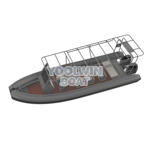 Yoowin <span class=keywords><strong>Bateau</strong></span> RHIB <span class=keywords><strong>en</strong></span> aluminium à coque <span class=keywords><strong>en</strong></span> V profond de 28 pieds, haute vitesse, pour formation de sauveteurs et exercices de sécurité aquatique, prix - Product Image 1