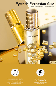 Pinky Leem Fast Dry Liquid Eyelash <b>Glue</b> Extensions 1s Waterproof Vegan <b>Strong</b> Hold Custom Eyelash Extension Bottle Organic - Product Image 5