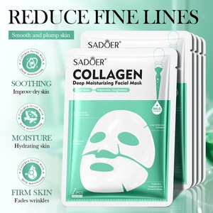 La mascarilla facial hidratante profunda de colágeno SADOER de marca privada más popular: hidrata y humecta la piel. - Product Image 2