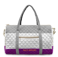 Sac de voyage matelassé grand format Asexual Rainbow, sac de week-end portable avec poches zippées, sac de sport pour le travail