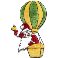 Magnifiques patchs de Noël personnalisés en chenille 3D brodés, appliqués thermocollants avec support auto-agrippant, en tissu écologique pour chapeaux