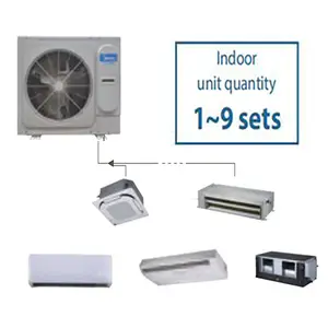 Duct Split 1.5 Ton Vrf Air Cooler Units Ceiling Wall Mounted Type Household Split Air Conditioner