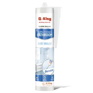 Qking marque neutre anti-moisissure 793 silicone adhésif colle mastic pack dans bouteille saucisse