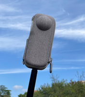 Sac de rangement en cuir personnalisable, étui de protection portable avec fermeture éclair pour caméra d'action Insta 360