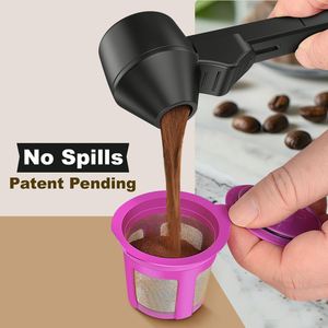 Practical <b>Coffee</b> <b>Spoon</b> Creative <b>Coffee</b> Sliding <b>Spoon</b> with Long Handle and Large Capacity Leak-proof Round <b>Coffee</b> <b>Spoon</b> - Product Image 4